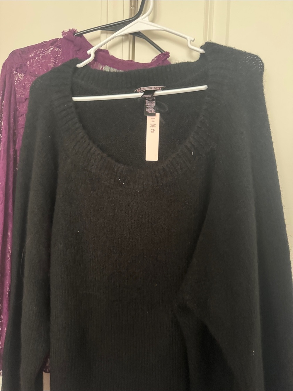 Victoria's Secret Black Scoop Neck Sweater